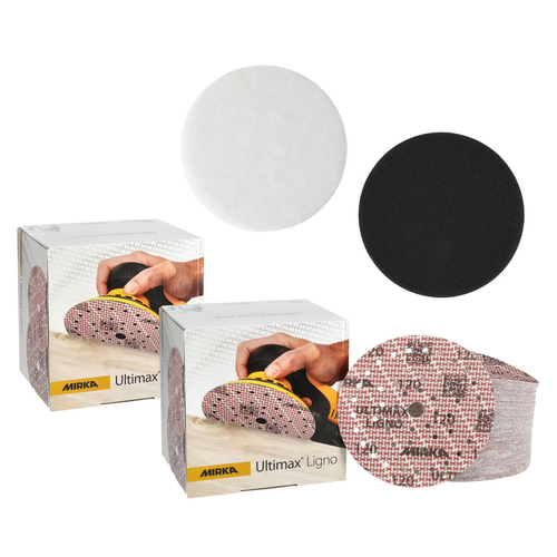 Ponçage à l'huile Mirka avec Ultimax Ligno (KIT2416WOMDE)