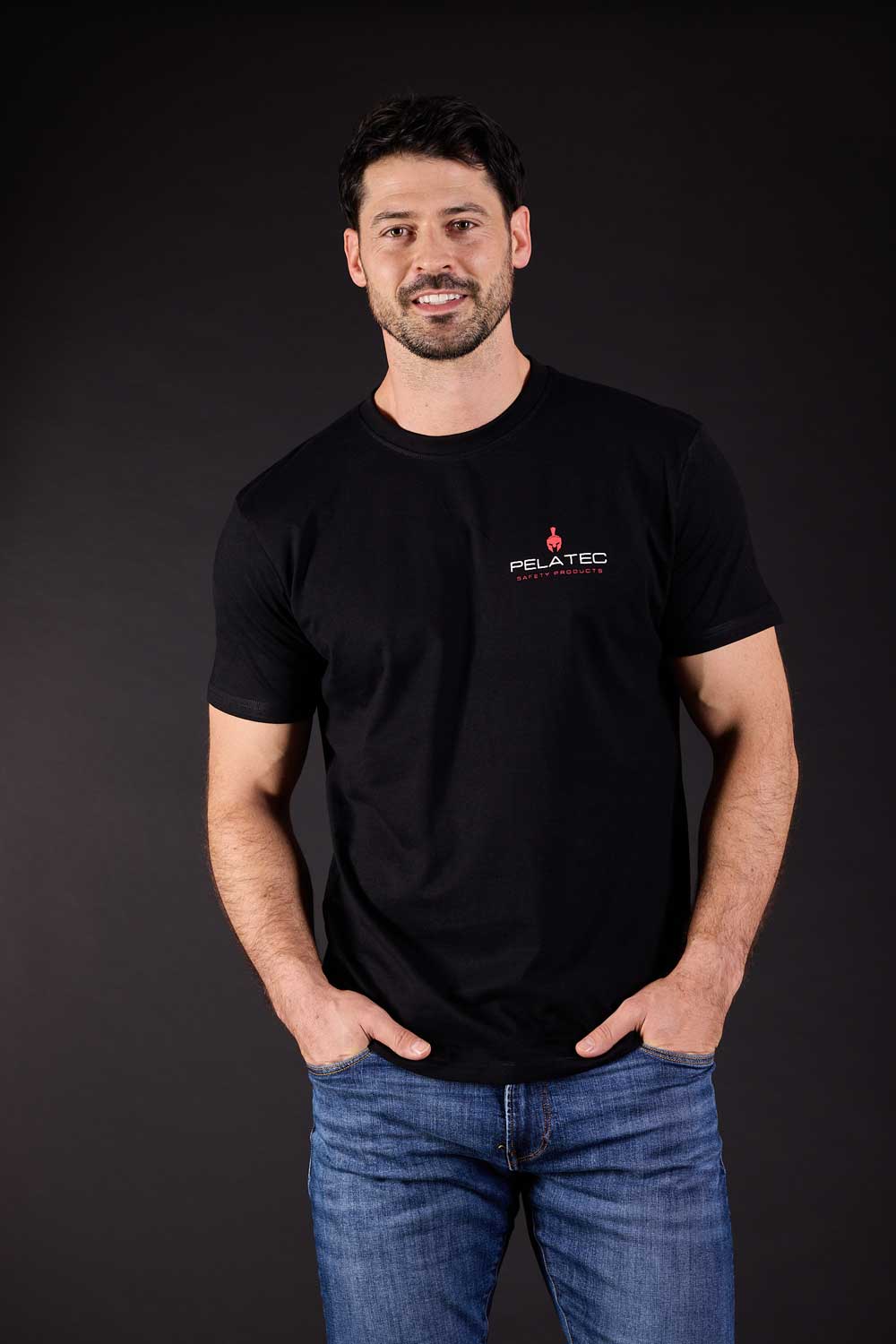 Pelatec Basic T-Shirt / Schwarz | Professionelle Schutzkleidung für Lackierer | Größe S