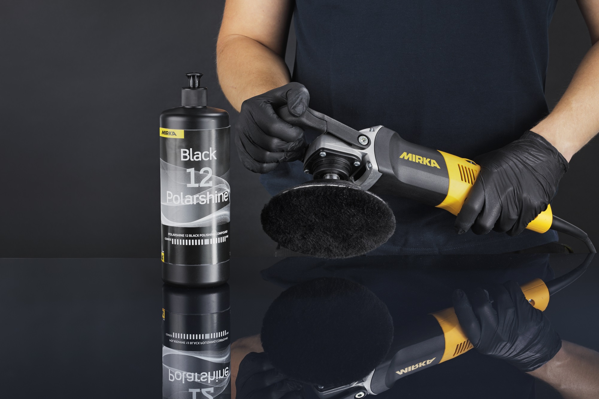 Mirka Polarshine 12 Black polish - 5L/1.32 gal