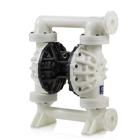 Husky 2200 PP-Pumpe, Endflansch, PP-Mittelgehäuse, SS-Sitze, PTFE-Kugeln & PO Membrane