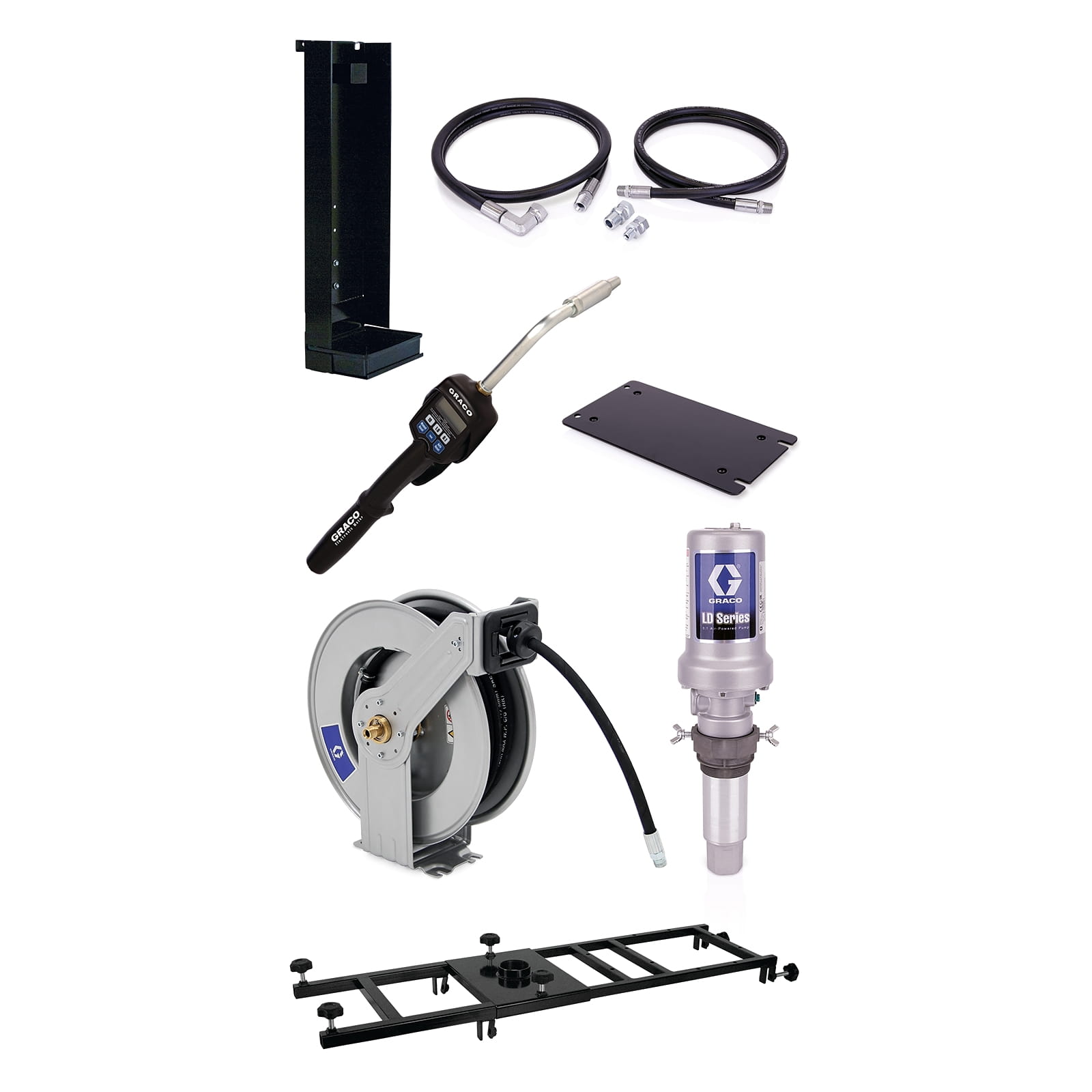 Stationary pump system 3:1 1040 litres (275 gallons) of the LD) series - measuring device with preselection option