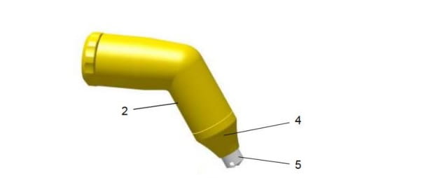 1009138_Gema Winkelmundstück 60° (GA03) für Gema BORNITRID ® PRO - SPRÜHGERÄTE