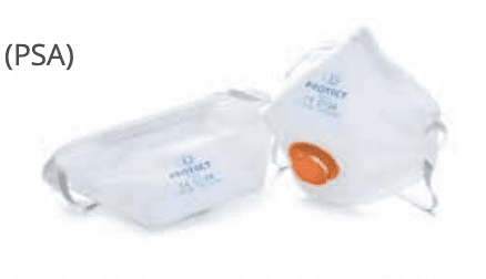 MASQUES CONTRE LES POUSSIÈRES FINES NORTHSHIELD PROTECT FLAT FFP2 NR, emballés individuellement, pliés horizontalement, valve d'expiration orange