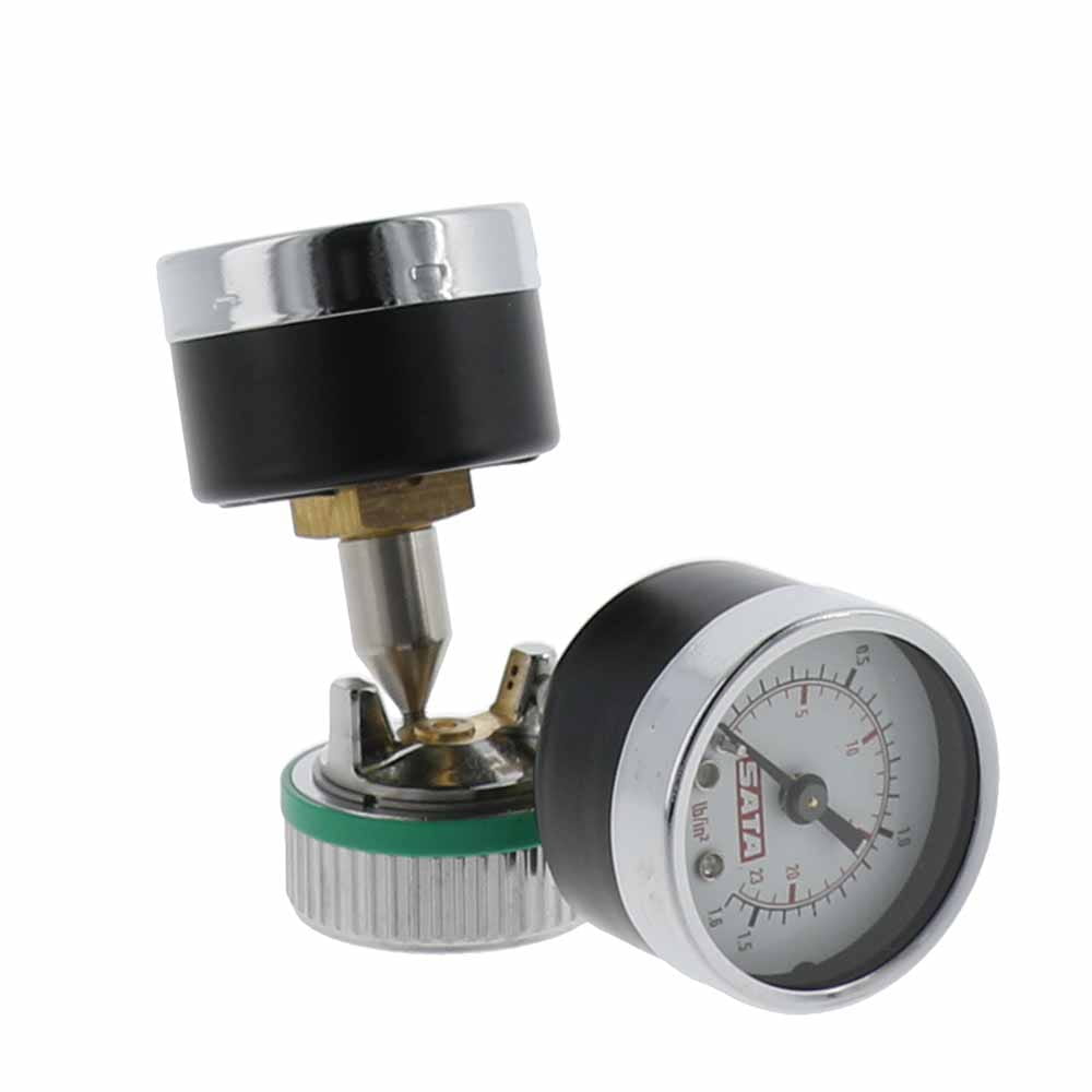 Ugello di controllo aria 1,0 - 1,2 con 2 manometri, completo [per SATAminijet 4400 B HVLP SR]