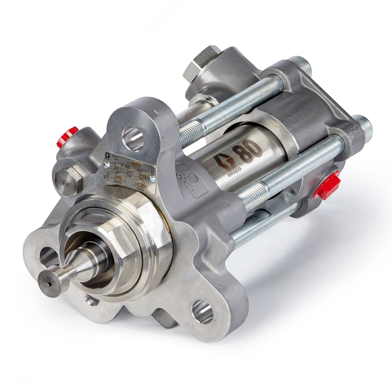 EFR proportioning system with 1:1 mix ratio, 480-volt Z-pump with low volume of 80 cm³ and high volume of 80 cm³, carbon steel manifolds