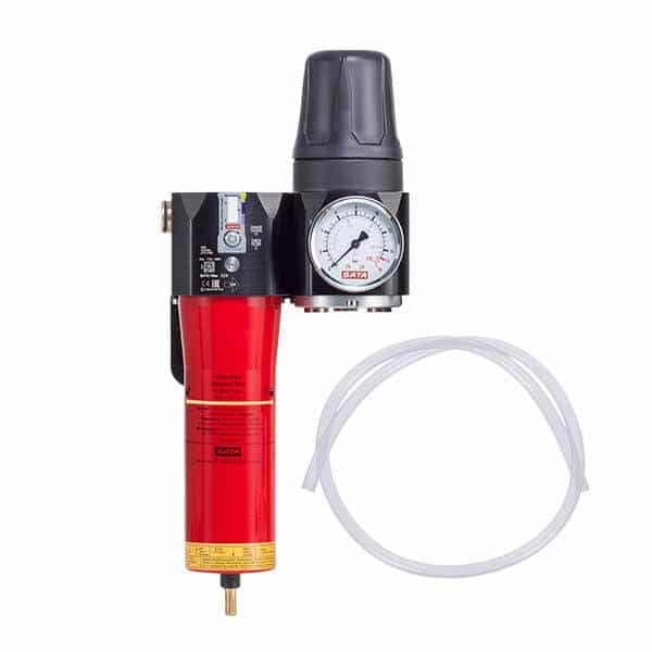 SATA filter 524 L 1-stufiger Sinterfilter, Druckregler, für Leitungseinbau (G 1/2" Innengewinde)