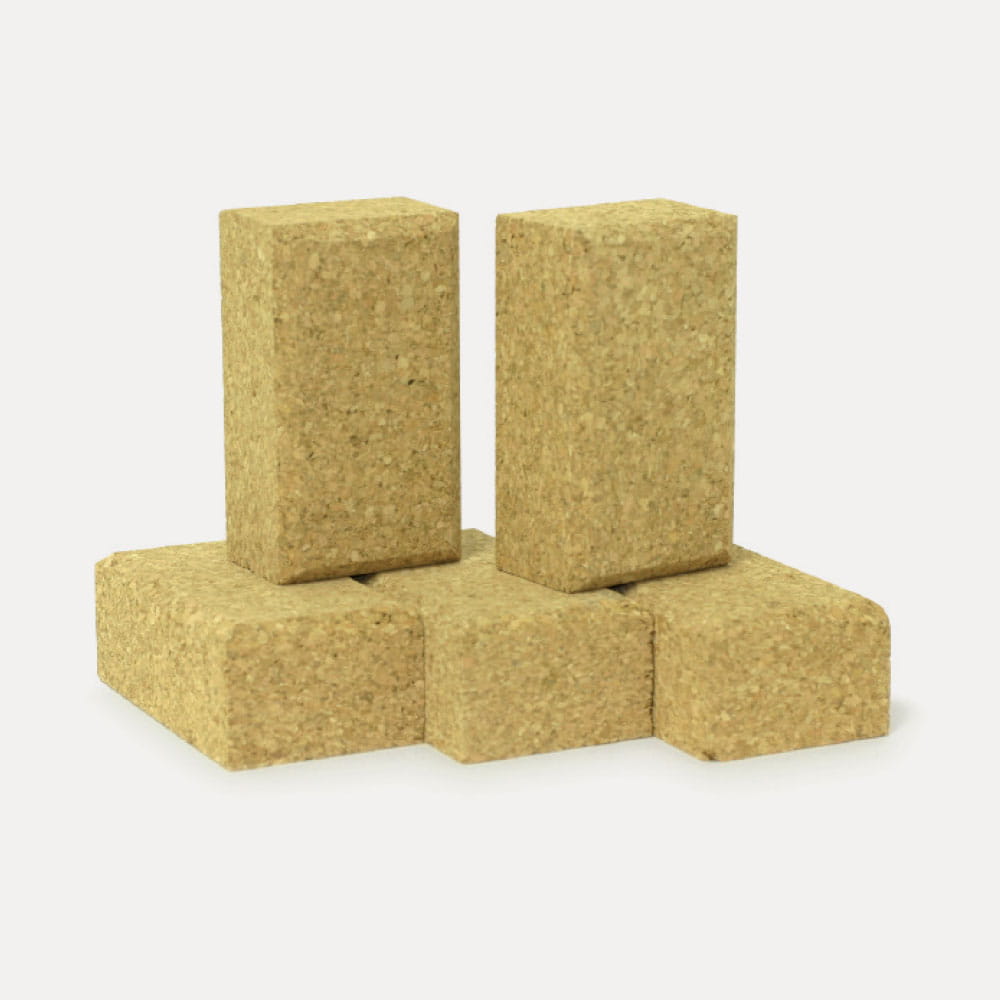 ROTARY HEAD E-D SANDING BLOCK Cork, rounded 10.5 × 6 × 4 cm – Cork sanding block (sanding blocks/discs/files)