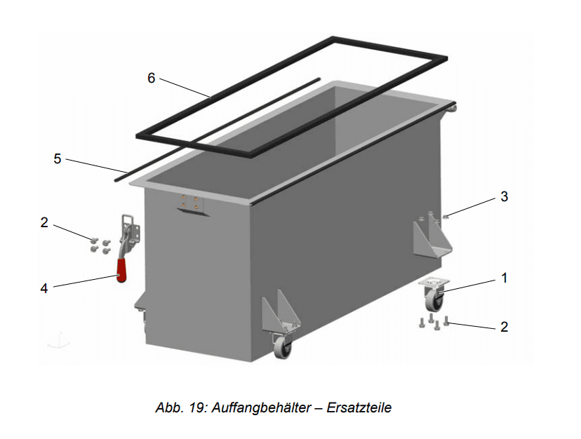 Gema Handkabinen ClassicLine - AUFFANGBEHÄLTER