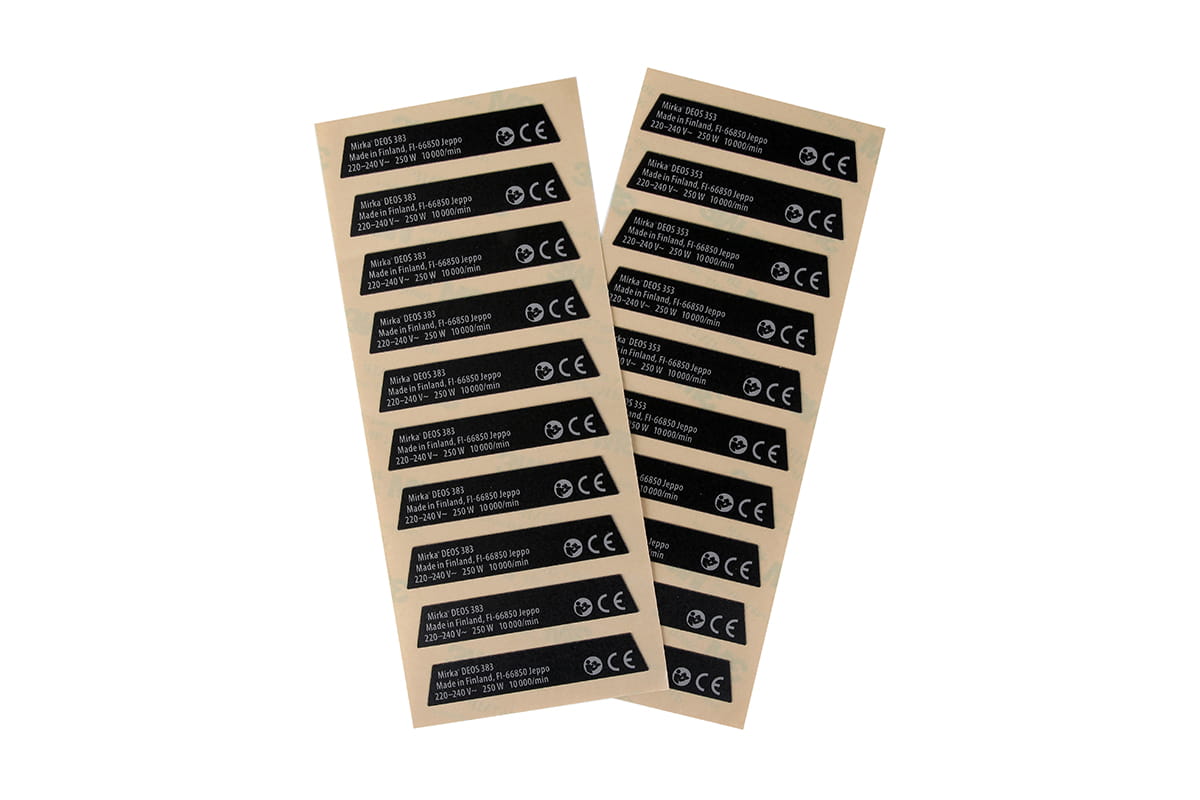 Mirka Type Label Kit für DEOS 353,383 220-240V