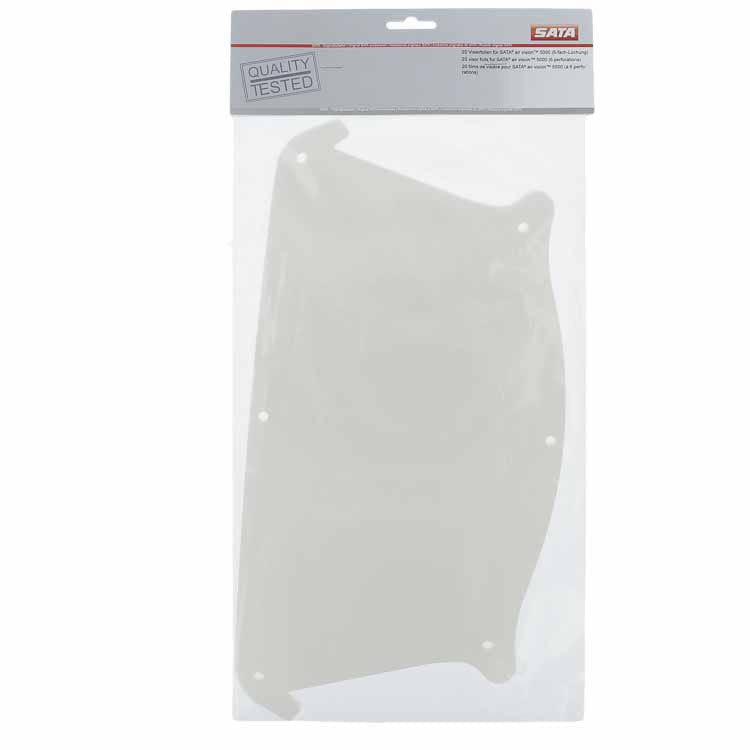 Visierfolie, 6-fach Lochung (Verpackungseinheit 20 Stück) [für SATA air vision 5000]