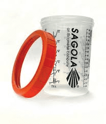 Sagola DPC800 Vaschetta per vernici e collare – pratico sistema di vaschette per la verniciatura