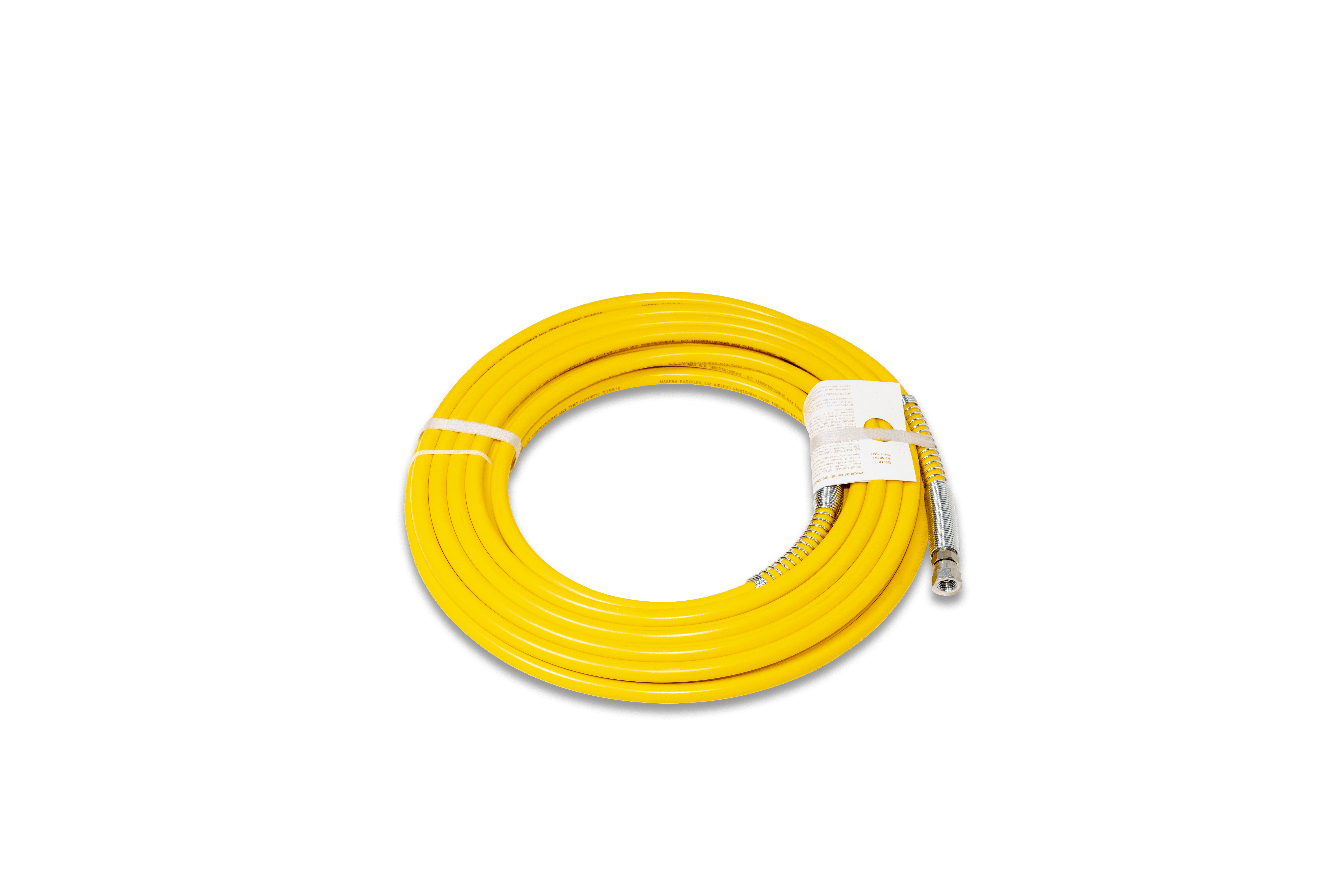 Maspra EASYFLEX Tubo flessibile ad alta pressione con rivestimento in treccia tessile, giallo - Lunghezza: 7,5 m