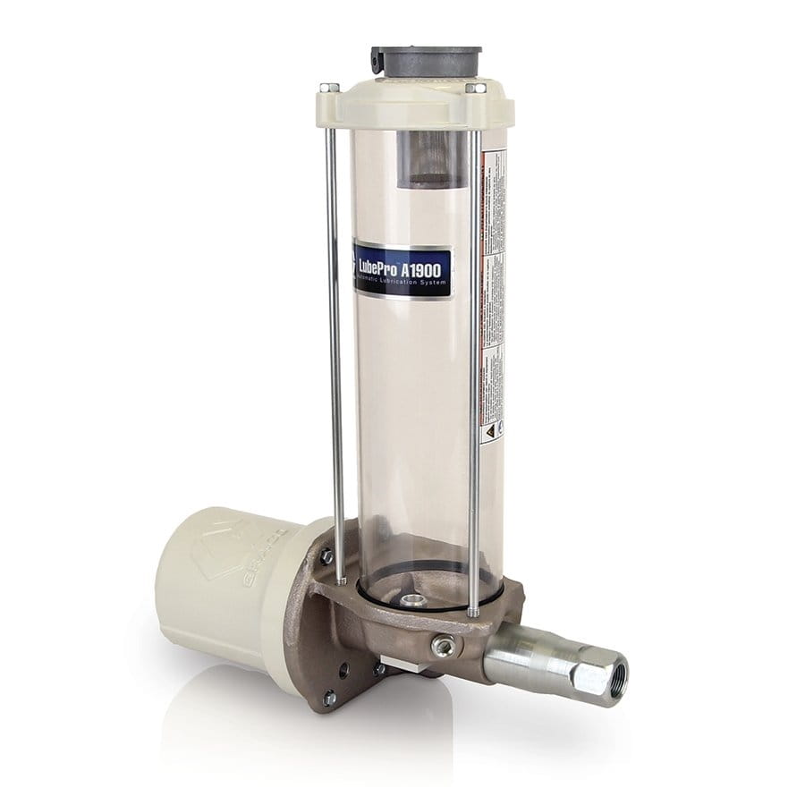 LubePro™ A1900 Pozioma pompa oleju, zbiornik 1,81 kg (4 funty), normalnie zamknięta, niski poziom napełnienia – NPT