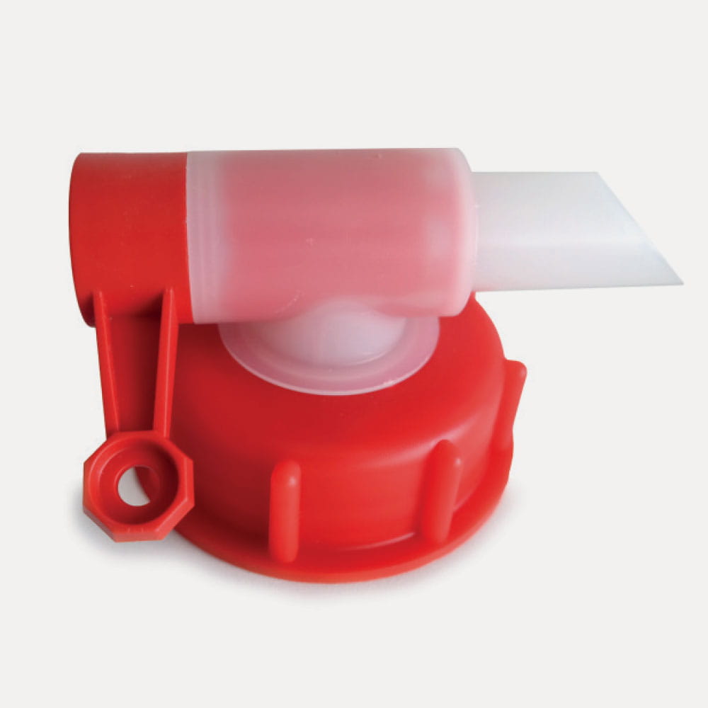 OBROTOWA GŁOWICA E-D-DOSIERHAHN do ochrony kabiny, otwór Ø 61 mm – zawór dozujący do kanistrów i pojemników (narzędzia do nakładania)