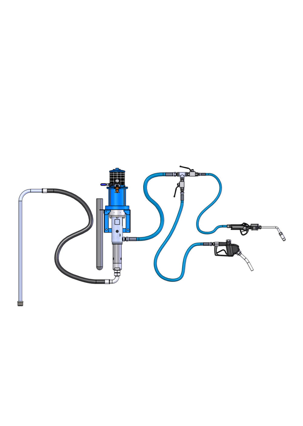 WIWA Systemlösung für 30- und 200-Liter-Gebinde Model