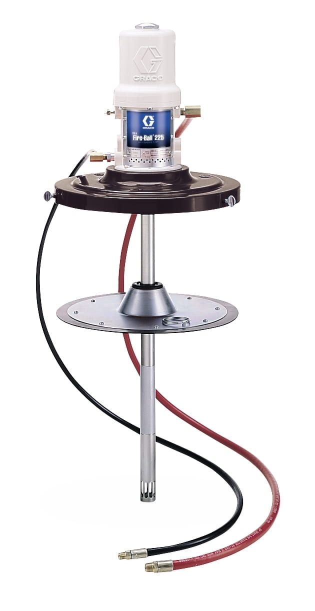 Mini Fire-Ball® 225 50:1 54 kg (120 lb) Fettpumpe - Stationäres CE-Zufuhrkomplettgerät