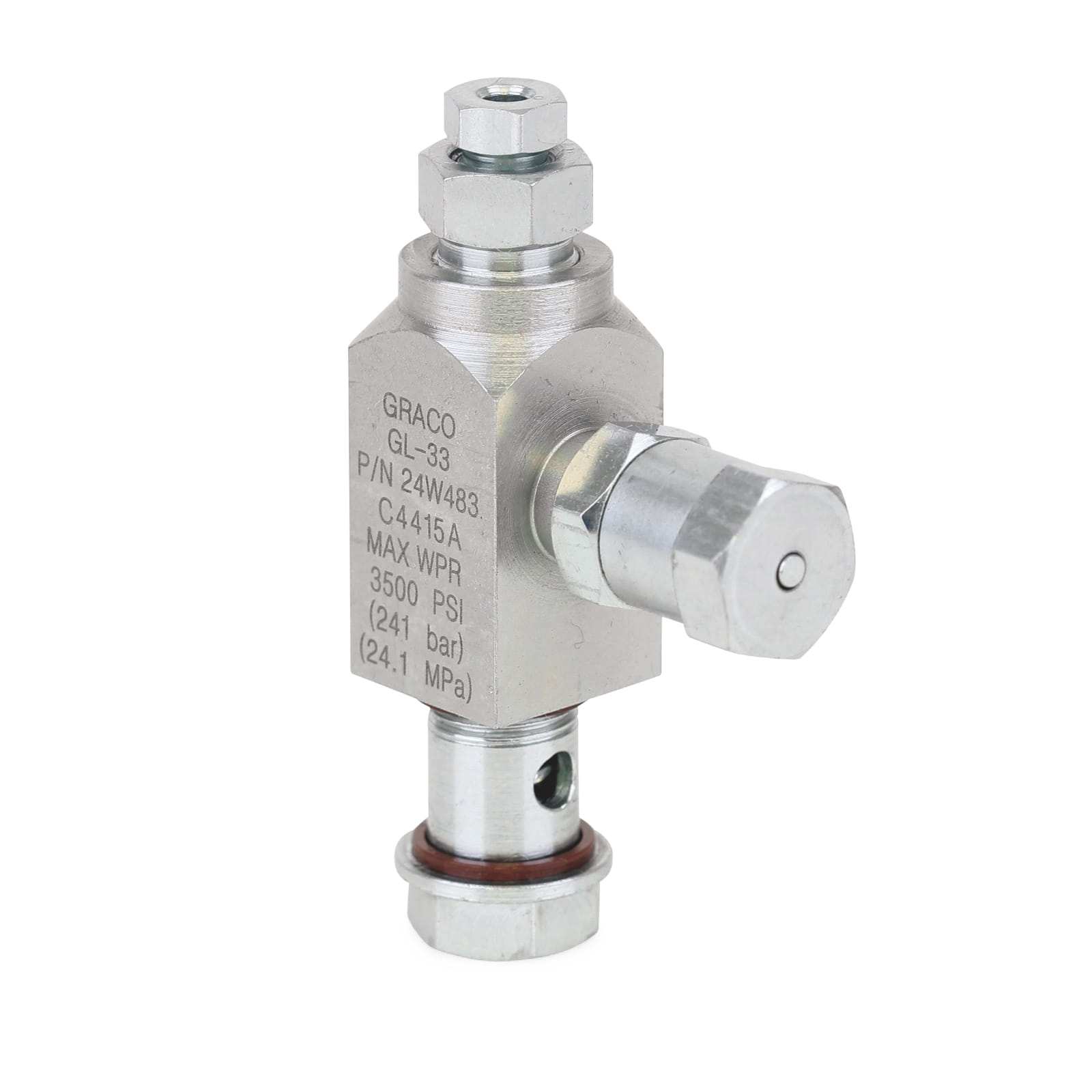 GL-33 Sistema de inyección de grasa de repuesto de acero al carbono, salida de 6 mm