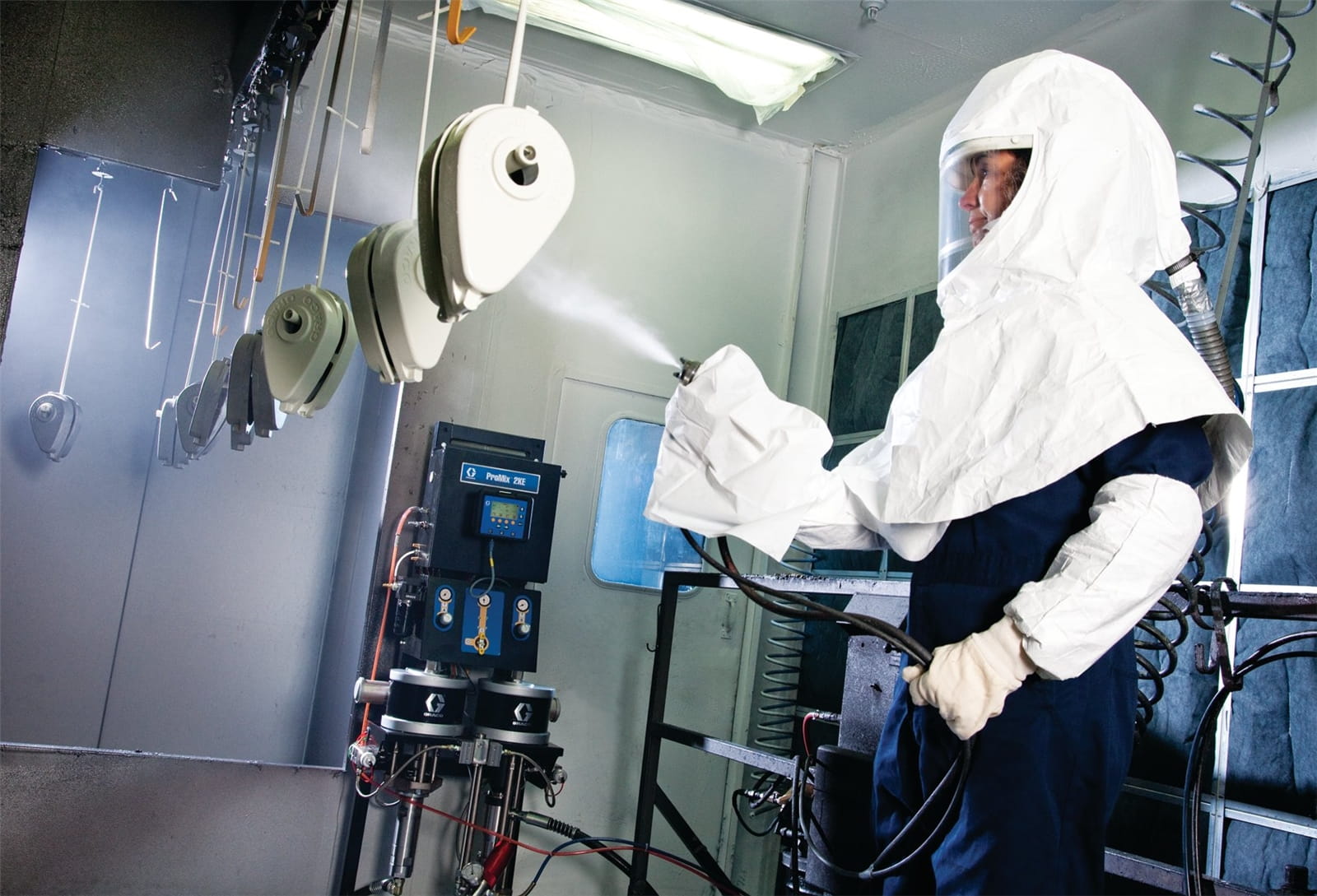 ProMix 2KE dosing unit, air, air-assisted Merkur pumps 23:1, USB reporting system, for hazardous areas