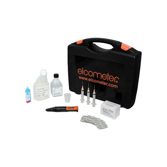 Elcometer Salzprüfset, Salzmessgertä und 135C Bresle-Testpflaster