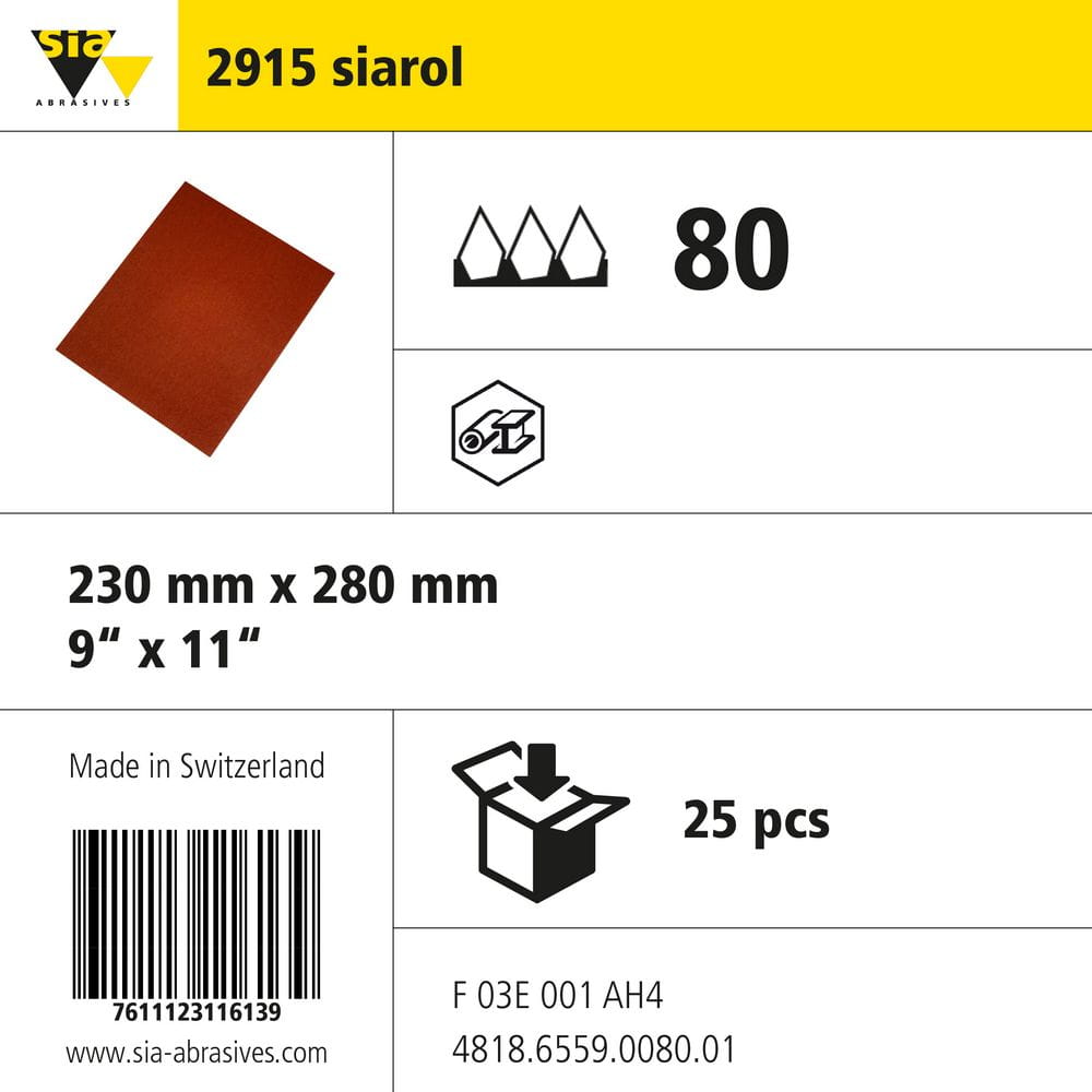 sia Abrasives 2915 siarol – Schleifbogen – 80