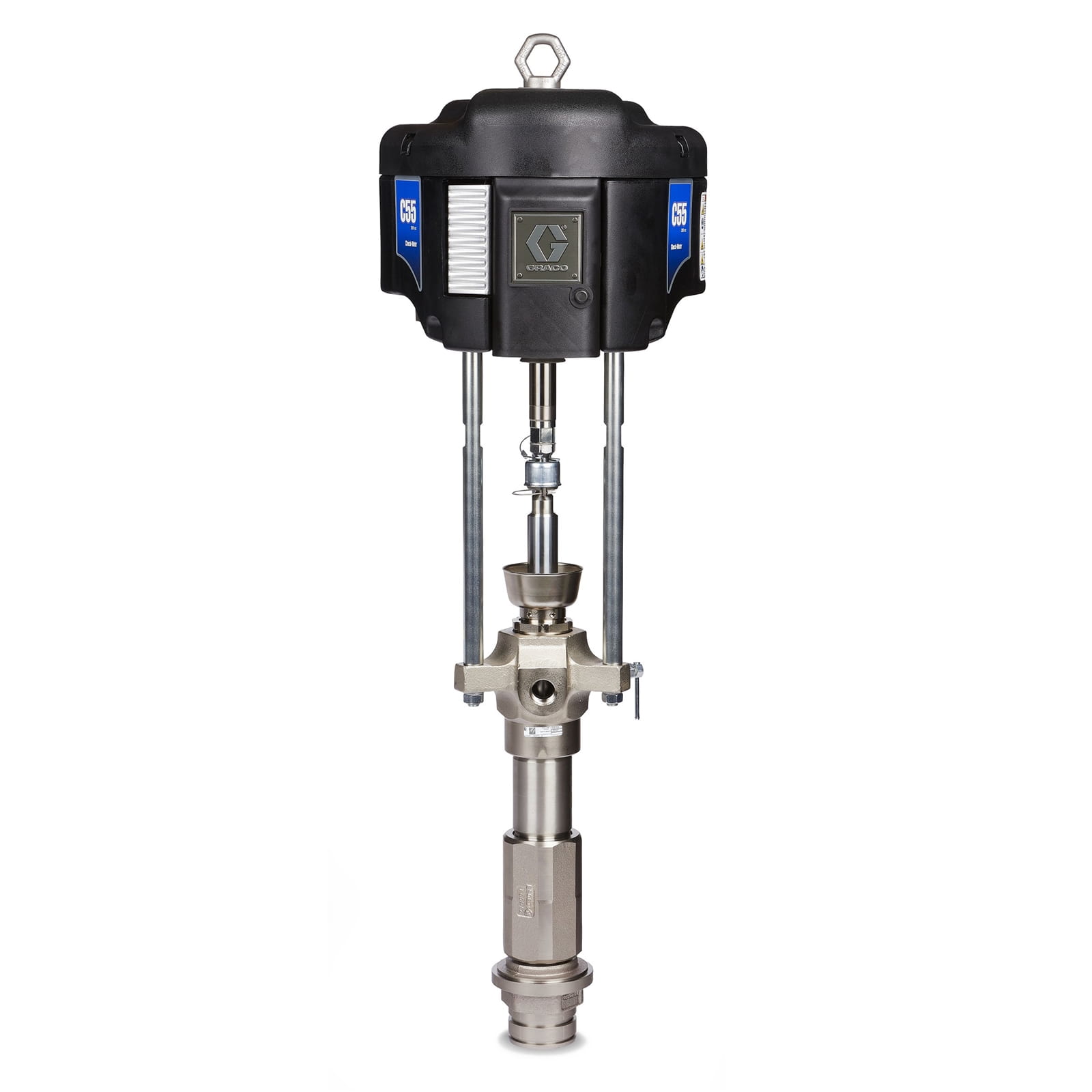 55:1 - 250 cm³ Dura-Flo-Pumpe mit NXT 6500-Luftmotor, Severe Duty, Edelstahlkonstruktion