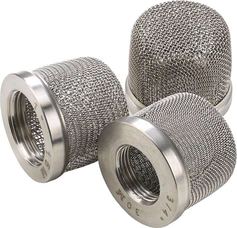 Ansaugfilter Pumpe Edelstahl (60 Maschen, 28 x 1,5 mm)