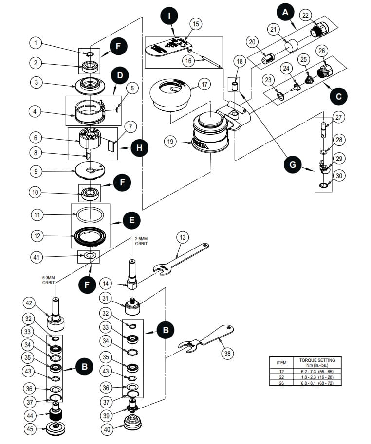 Mirka MPA0994 ZYLINDER & O-RING SET » Auswählen: D | MPA0994  