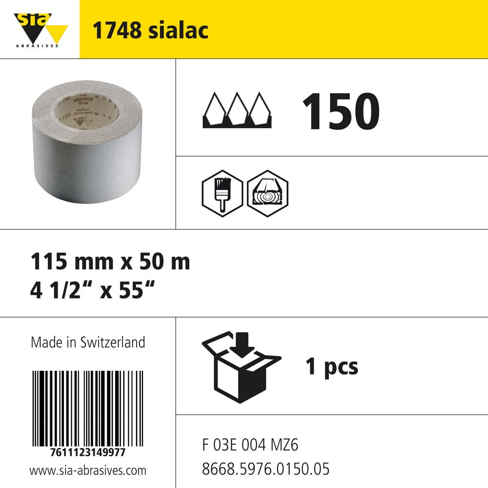 sia Abrasives 1748 sialac – Papier-Schleifrolle – 150