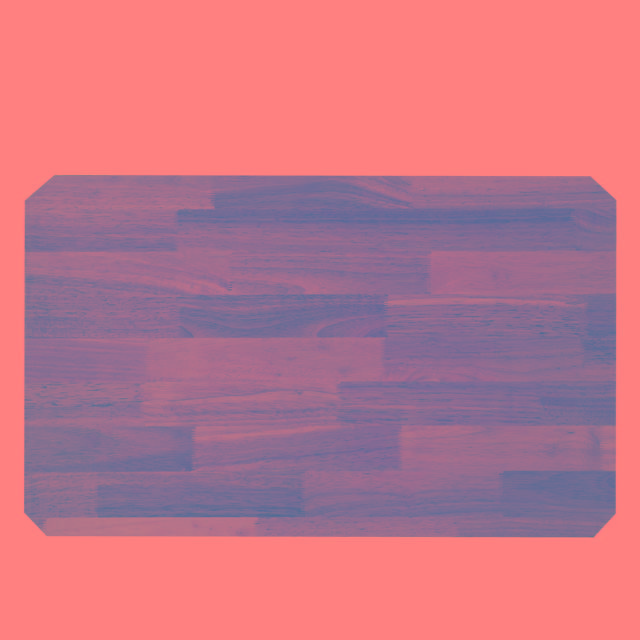 Colad wooden worktop for workshop trolleys