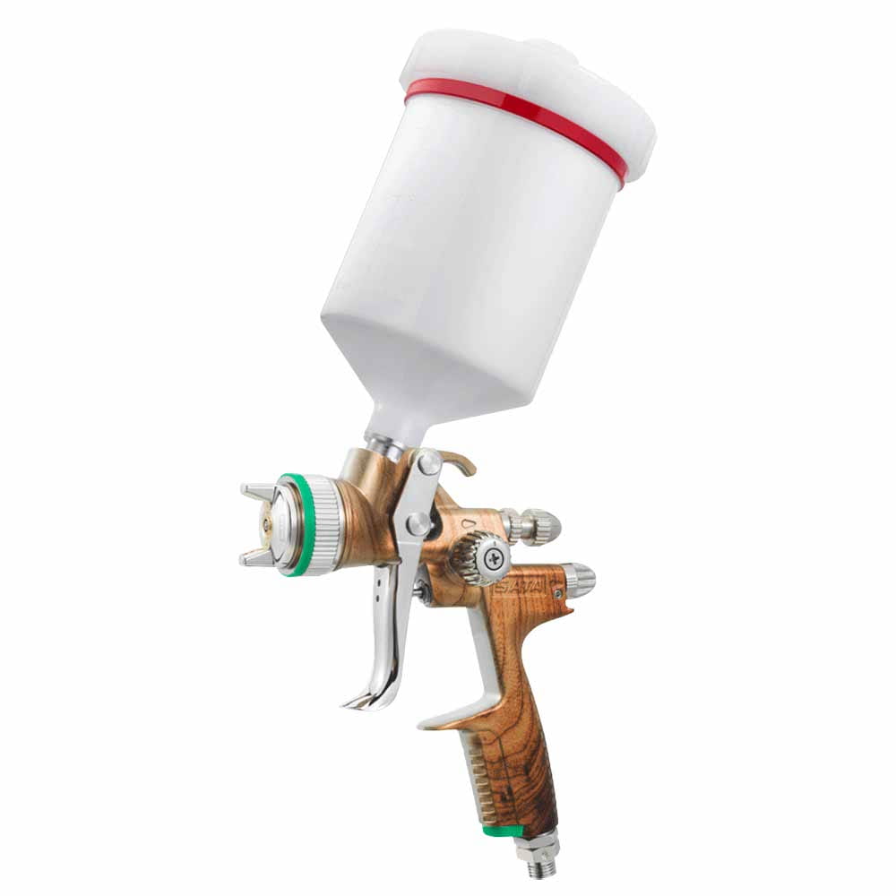 1107780_SATA SATAjet 1000 B HVLP Lignum 3 buse 1,7  0,6 l QCC godet en plastique réutilisable, articulation pivotante