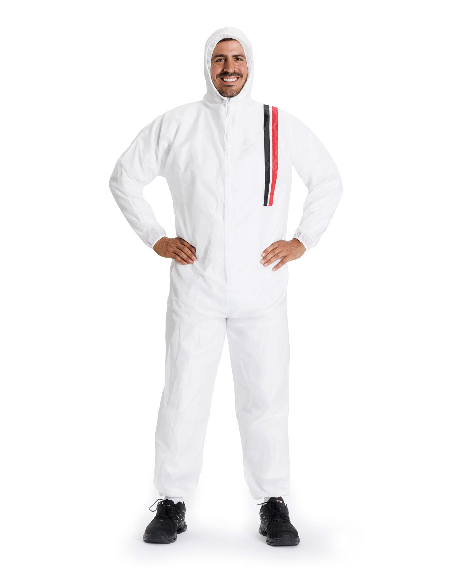 Pelatec Polytec Standard Coveralls, White | Professional protective clothing for paint finishers | Size M