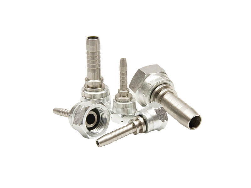 Dado Ü IG 1/4" (NPS) - inserto in acciaio per tubo flessibile 3/16"