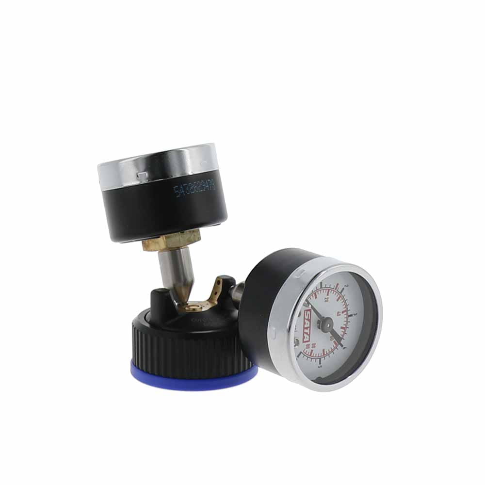 Ugello di controllo aria 1,1-1,3 I/O con 2 manometri, completo [per SATAjet X 5500 RP]