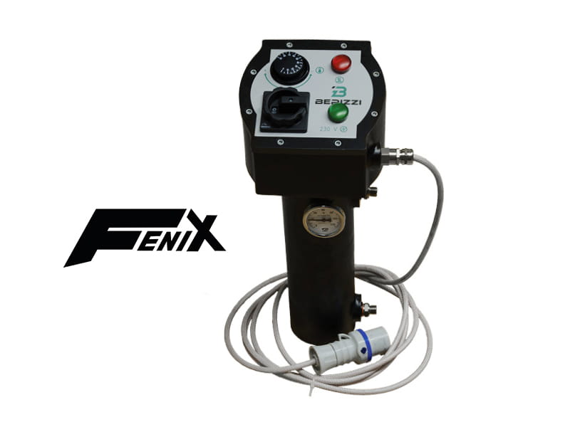 beschichtpunkt FENIX Material flow heater on trolley
