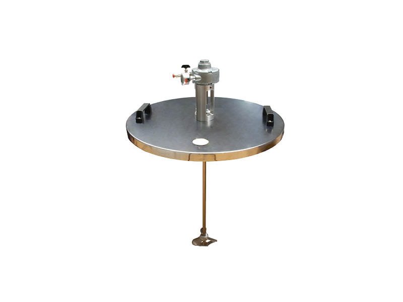 Beschichtpunkt Pneumatic agitator 2AM with cover for 200L mounted