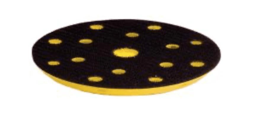 GŁOWICA OBROTOWA E-D-TALERZ SZLIFUJĄCY Ø 150 mm rzep, 15 otworów – talerz szlifierski z systemem rzepowym (klocki szlifierskie/talerze szlifierskie/pilniki)