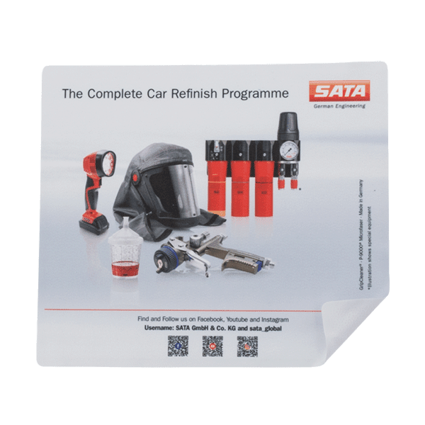 SATA cleaner (tappetino per mouse, panno per display e occhiali)