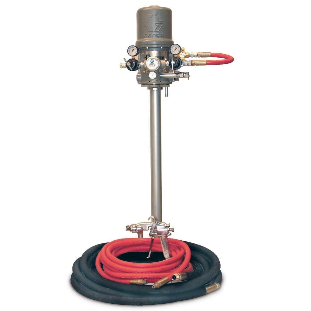 Sistema completo President Luftspritz, 10:1, acciaio al carbonio, tubo flessibile da 100'.