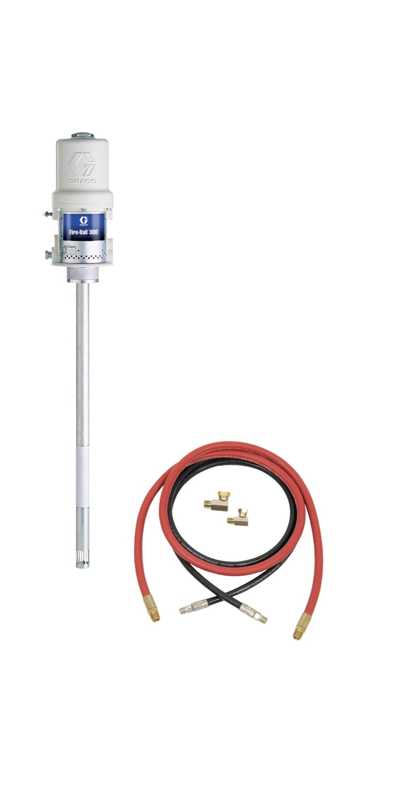 Fire-Ball® 300 série 50:1 54 kg (120 lb) Pompe à graisse - Alimentation fixe Appareil complet CE