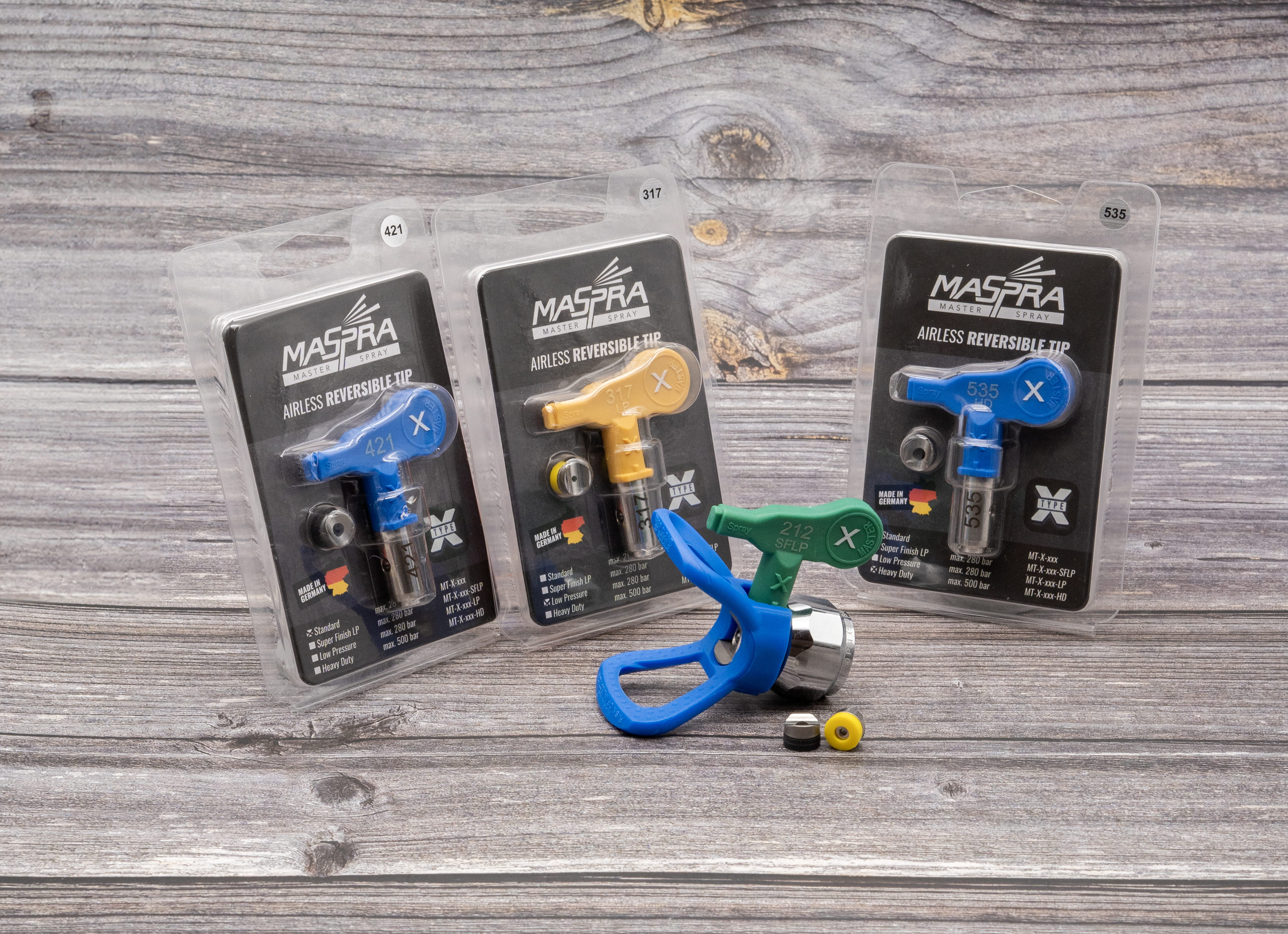 MASPRA Universal Wendedüse Graco Striping 219 – Airless Straßenmarkierdüse 20° Spritzwinkel · 0.019 Zoll · 280 bar