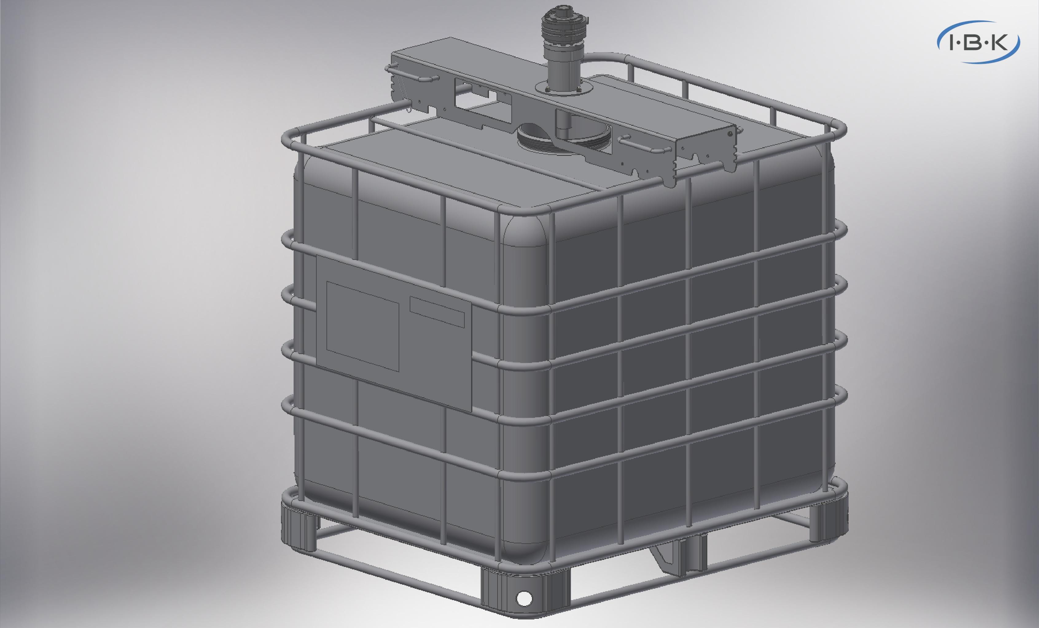 Container Traverse Rührstation Basic Line für IBC-Container mit Traverse | Hochwertige ...