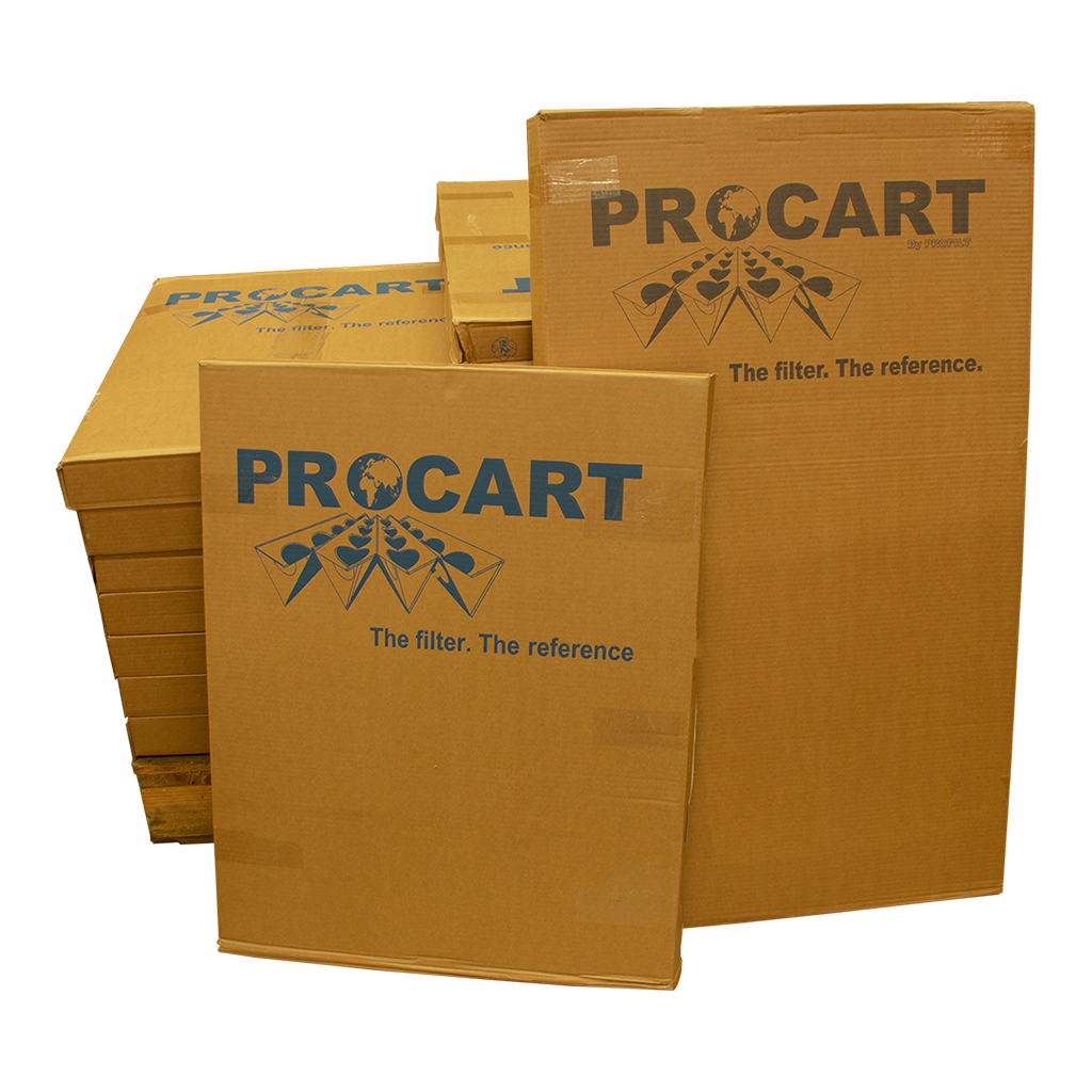 Procart Kartonfilter / Typ LFIB: flammenhemmend mit Polyestervlies, 90 cm x 9 m für die sichere und leistungsstarke Farbnebelabscheidung