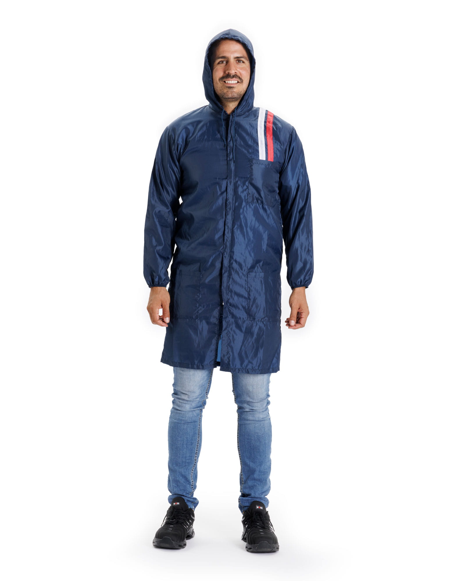 Pelatec Polytec Standard Mantel Blau | Professionelle Schutzkleidung für Lackierer | Größe M
