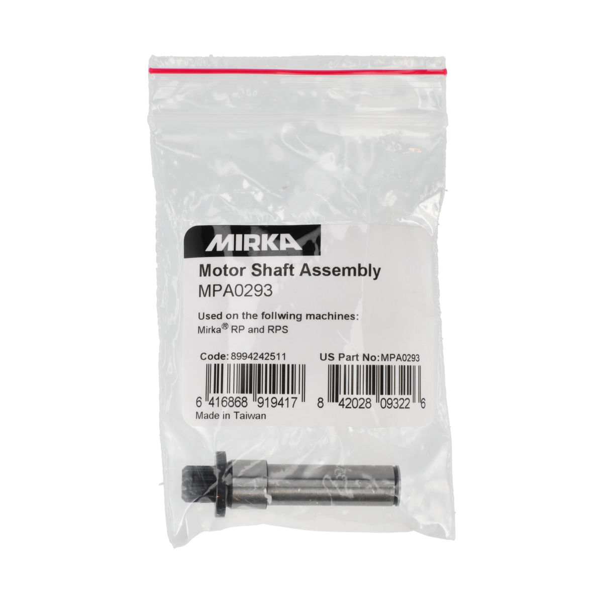 Mirka Motor Shaft Assembly MPA0293