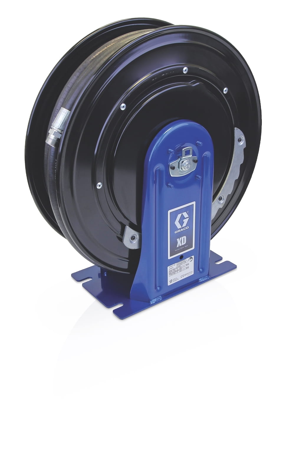 XD30™, DEF, ingresso da 3/4" (19 mm), senza accessori (capacità 19 mm x 15 m (3/4" x 50')), NPT, fissaggio su pianale di carico di autocarri o banco da lavoro, blu metallizzato