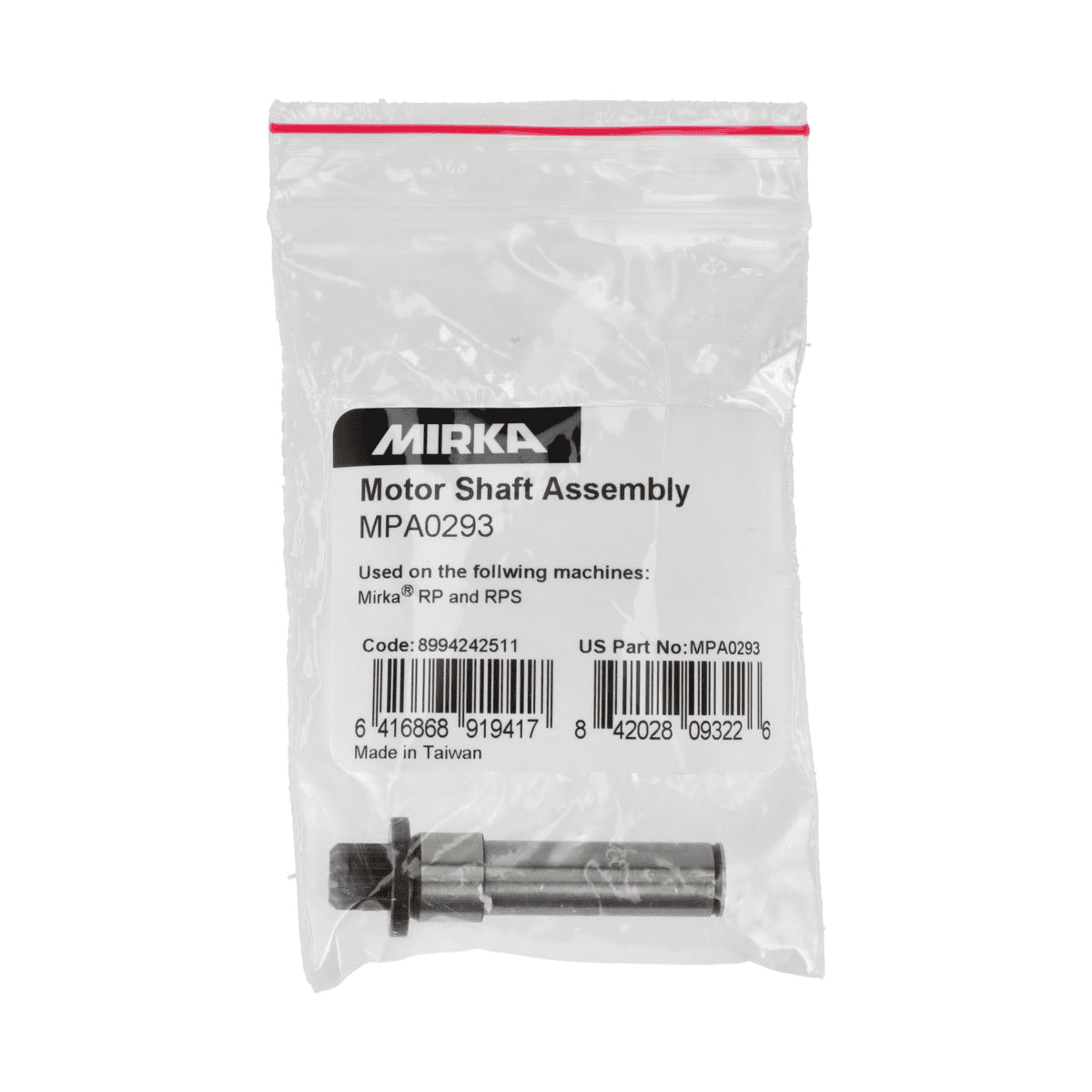 Mirka Motor Shaft Assembly MPA0293