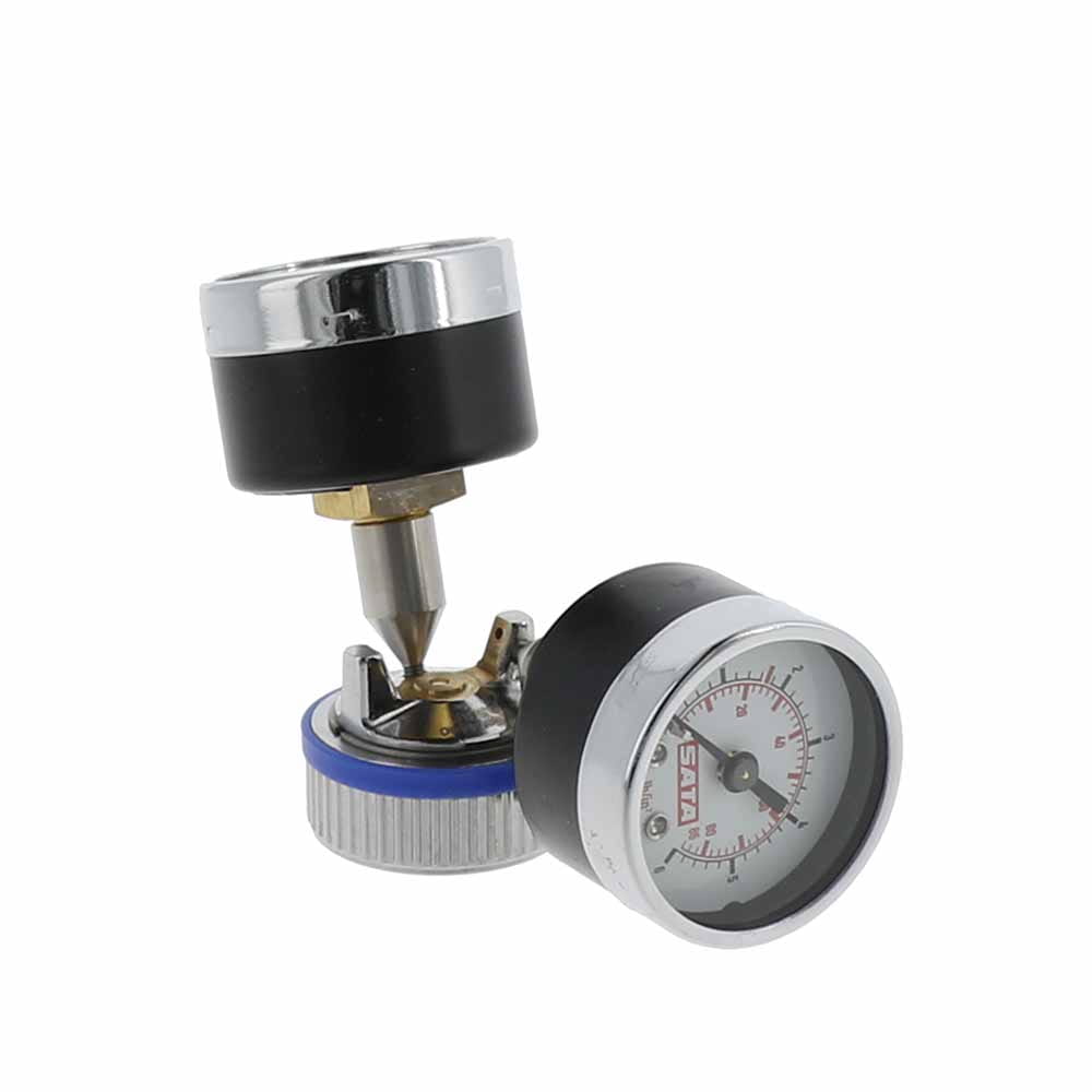 Ugello di controllo aria 0,5 con 2 manometri, completo [per SATAminijet 4400 B RP]