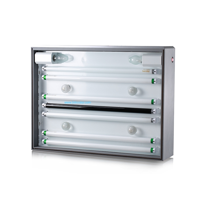 Cabina per luce colorata 3nh - Modello Color-60 con 8 sorgenti luminose - Sorgenti luminose: D65, TL84, A, UV, CWF, F, TL83, U30