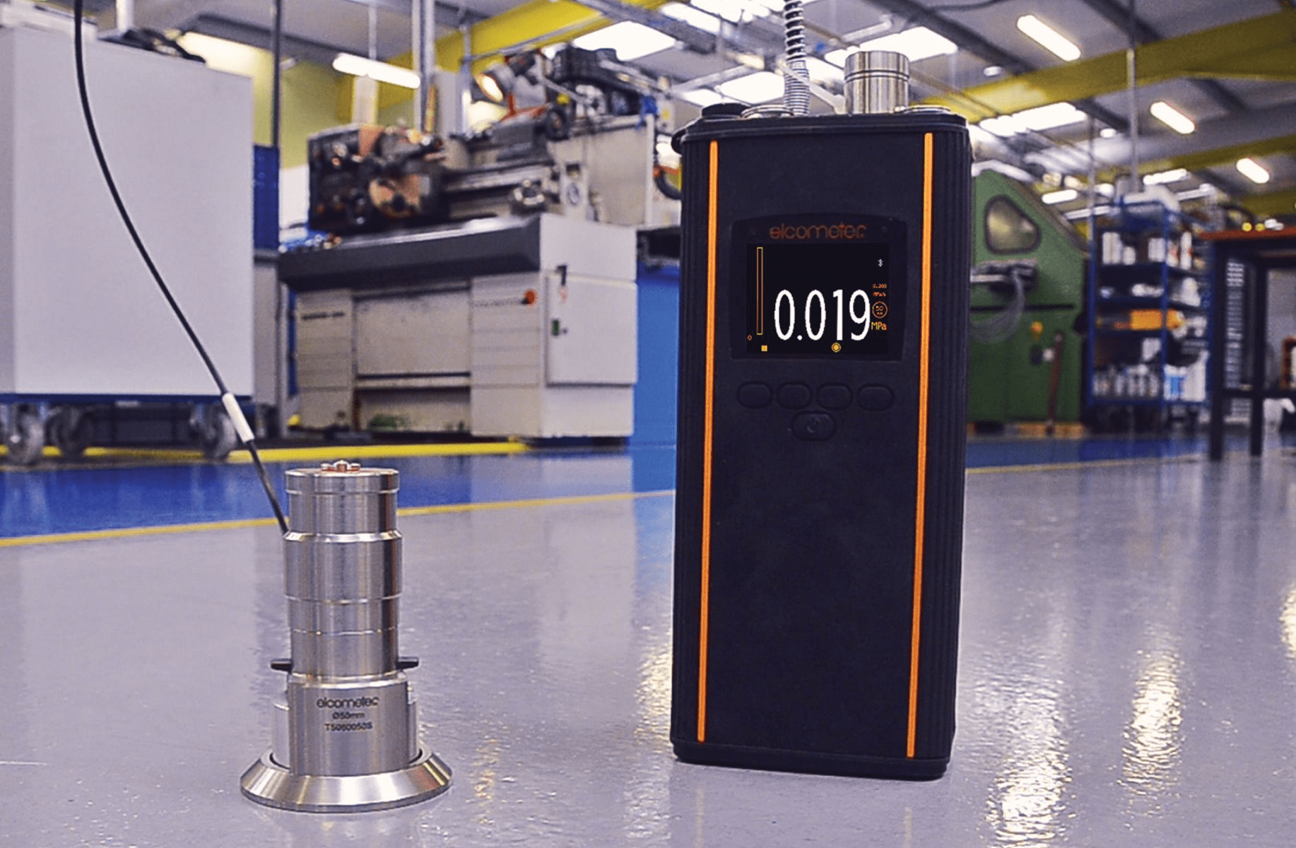 Diagramme Elcometer 510 et écran avec données