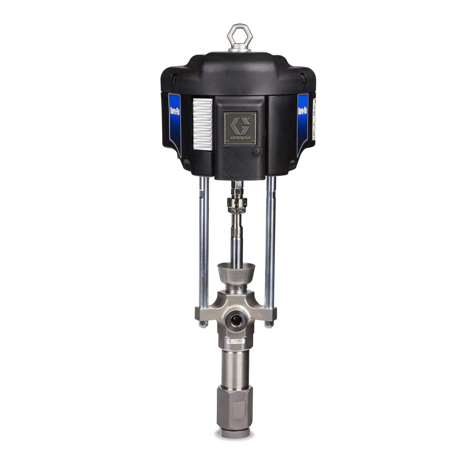 45:1 - 290 cm³ Dura-Flo pump with NXT 6500 air motor, Severe Duty stainless steel construction